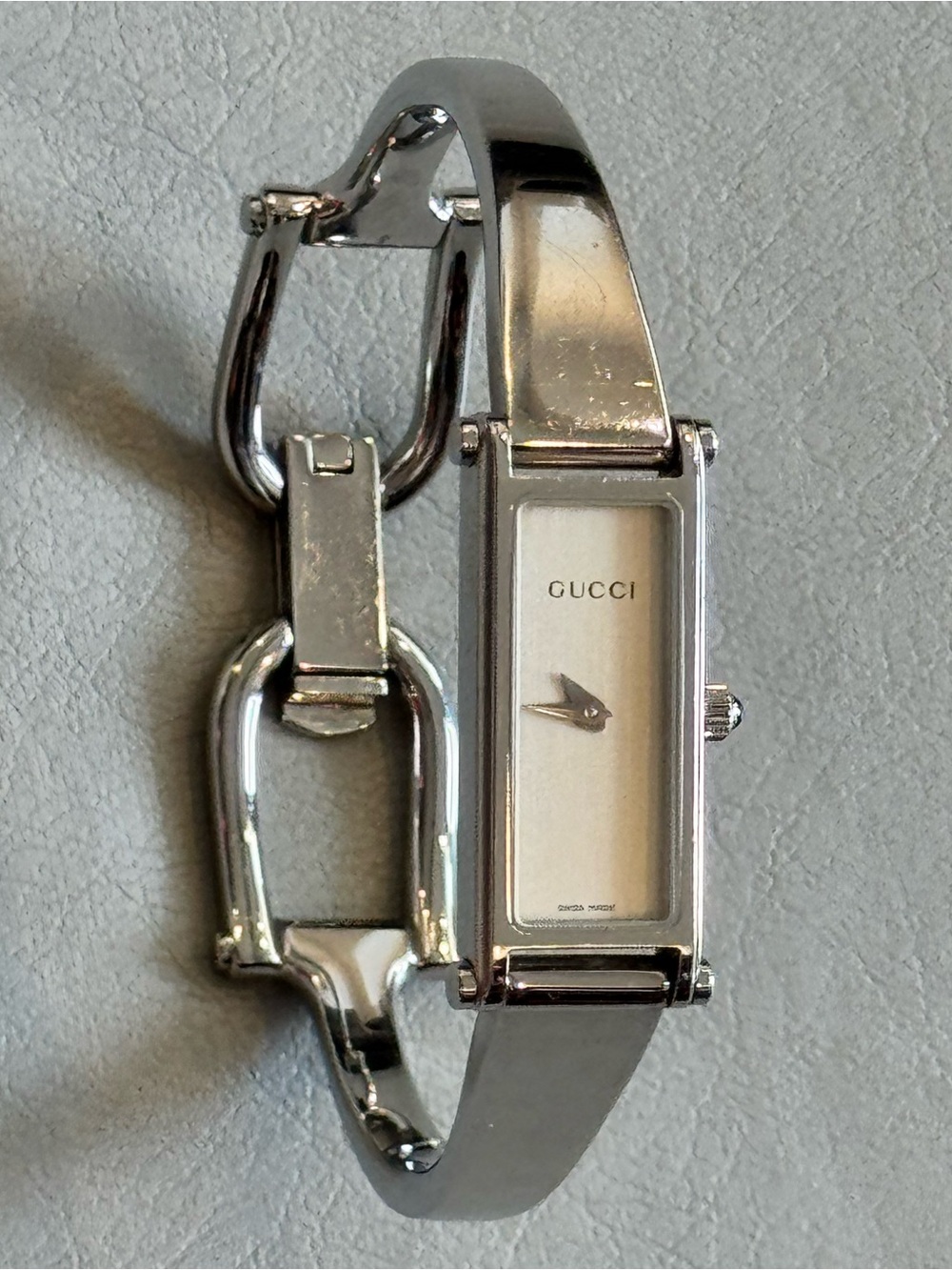 GUCCI Vintage Stainless Steel Bangle Watch - Picture 13 of 17